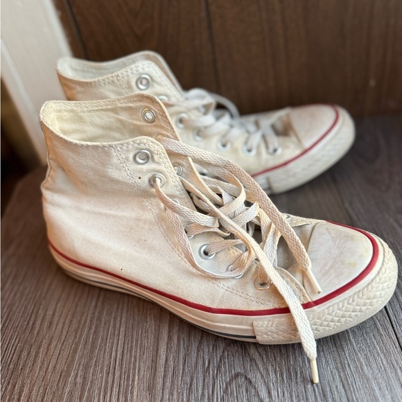 Converse Chuck Taylor‎ All Star High Mens 4.5 shoes White vintage - Picture 3 of 8